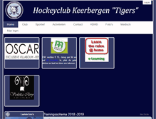 Tablet Screenshot of hockeytigers.be